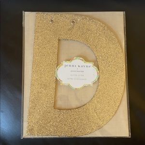 Jenni Kayne + Pottery Barn Kids glitter letters.